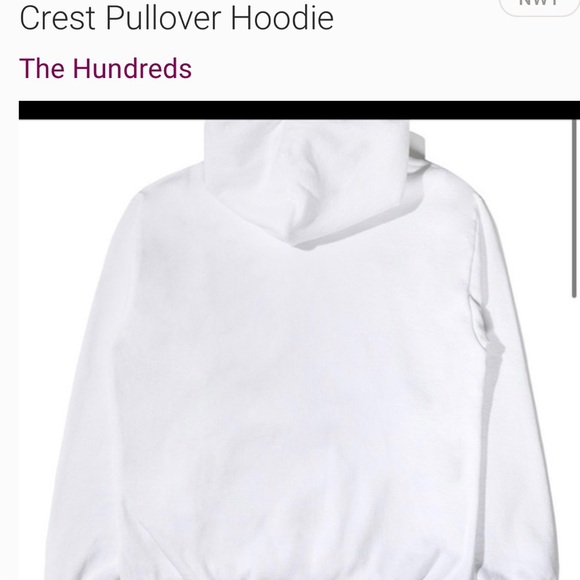 THE HUNDREDS Adam Bomb Men’s White Hoodie in Size XL BNWT - Picture 2 of 11